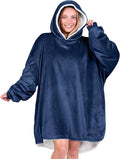 Bare Home Wearable Blanket Hoodie - Soft Plush Sherpa - Warm and Cozy - Oversized Wearable Blanket - Adult & Kid Sizes