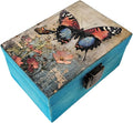RK Collections Butterfly Trinket Box Small Jewelry Keepsake Box | Storage Box for Girls Women | Gift Idea, Animal Lover Ornaments for Home Décor (4 x 2.75)