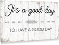 BEASTZHENG It's a Good Day to Have a Good Day Sign Inspirational Metal Tin Sign Wall Bible Verse Art Decor Farmhouse Rustic Sign for Home Living Room Decor Gifts - 8x12 Inch