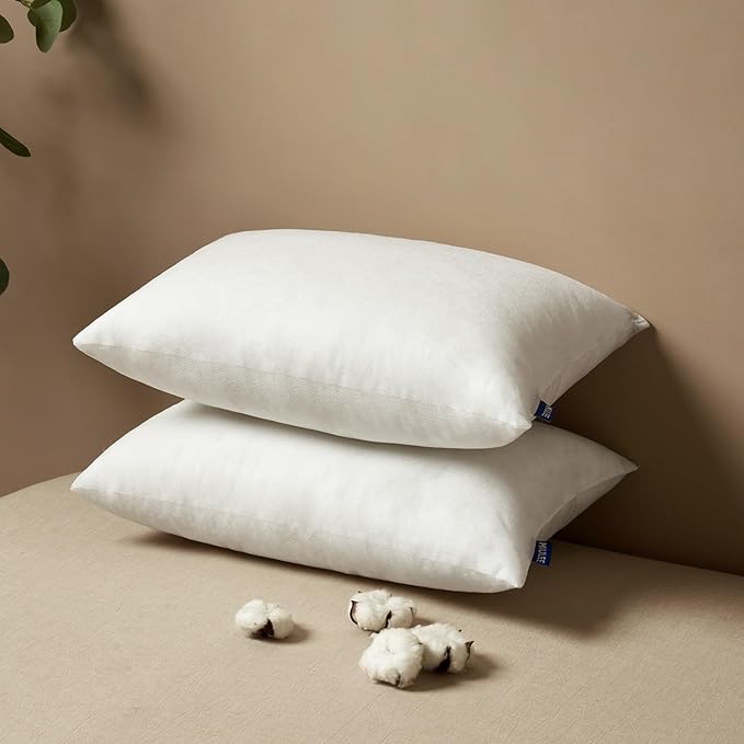 MIULEE 12x24 Pillow Inserts Set of 2, Rectangle Decorative Throw Pillow Premium Fluffy Lumbar Pillow Forms Sham Stuffer for Living Room Sofa Couch Bed