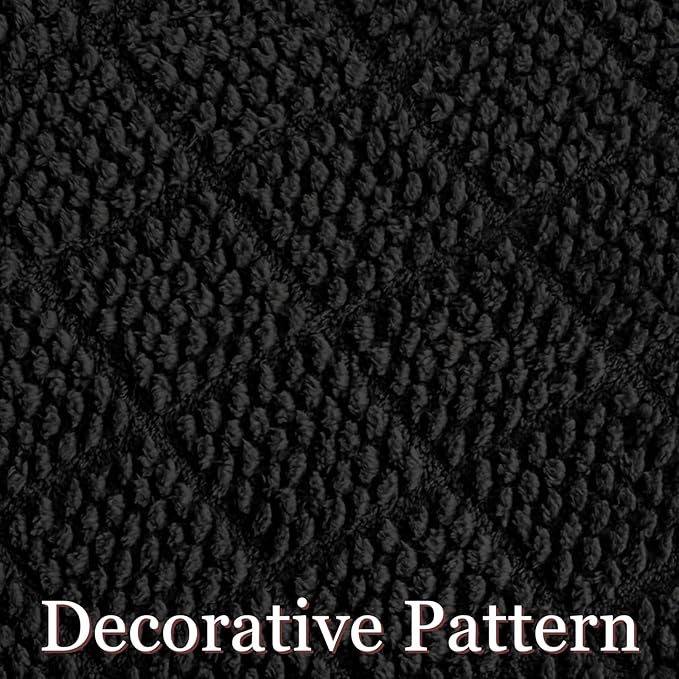 Whale Flotilla Fuzzy Fleece Twin Size Blanket for Bed, Soft Fluffy Jacquard Waffle Blankets for All Season, Lightweight and Warm, 60x80 Inch, Black