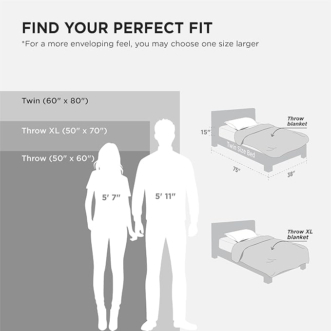 Bedsure GentleSoft Twin Blanket for Bed - Cozy Soft Blankets for Women, Cute Small Fleece Throws for Girls, Graduation Decorations Gift for Her Him School Dorm, Light Grey, 60x80 Inches