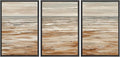 MUDECOR Framed Wall Art Print Set Neutral Coastal Seascape Minimalist Ocean Waves and Sandy Shore Illustrations Modern Art Boho Decorative for Living Room, Bedroom, Office - 24"x36"x3 BLACK