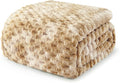 Exclusivo Mezcla Fleece Twin Blanket for Bed, Extra Large Fuzzy Tie-dye Camel Bed Blankets, Soft Cozy Plush Sofa Throws for All Seasons, 60x80 Inches