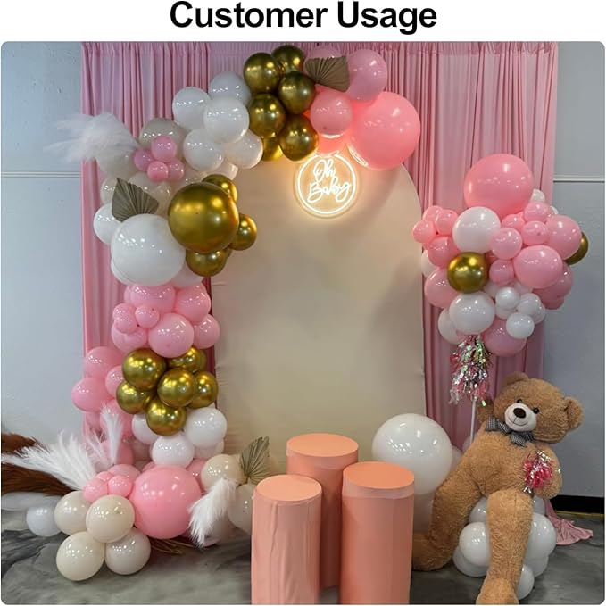 Oh Baby Neon Signs for Backdrop Decor, Neon Led Sign for Baby Shower, Gender Reveal, Birthday Party Decorations, Dimmable Switch USB Power, Adhesive Hook Included