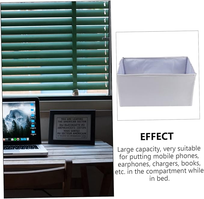 Cabilock Bedside Storage Pouch for College Dorm Armrest Organizer Capacity for Phones Chargers Books Versatile Hanging Storage Bag for Sofa and Desk