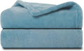 NANPIPER Baby Blankets, Super Soft Fleece Fuzzy Blanket for Toddler, Luxury Cozy Lightweight Microfiber Plush Blanket-Throw Size 30"x40",Light Blue