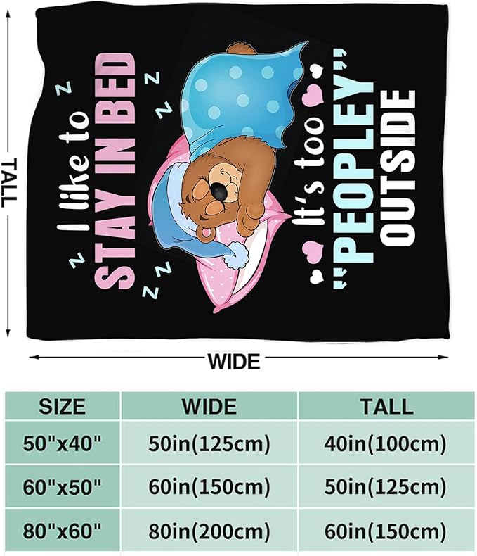 Funny Bear Throw Blanket Bear Gifts for Girls Boys Women Men Kids Adults Soft Flannel Fleece Blanket for Couch Sofa Bed Home Decor 50"x60"
