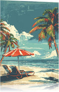 snowsun Seaside Resort Retro Metal Signs Aluminum Sign Room Decor Retro Beach Bedroom Surfboard Beach 8X12 Inch Surf Vintage Tin Sign