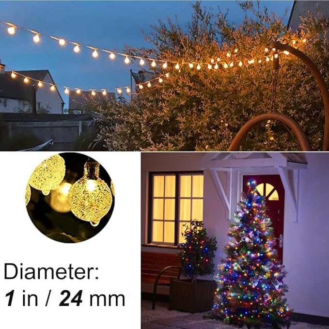 Mocalido 50ft Color Changing Globe String Lights Indoor, Hanging Colored Lights for Bedroom 75 LED USB Powered with Remote, Fairy Lights Classroom, Camping Tent Decor