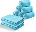 IR Imperial Rooms Fleece Blanket King Size, Pack of 8 – Soft 400 GSM Plush Microfiber King Size Blanket, Warm Lightweight King Blanket for The Bed, Bulk Value Pack 108x90 Inches, Light Blue