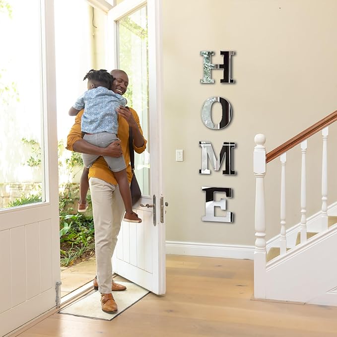 Wall Decor Upgrade Home Signs Mirrors Home Decor Mirror Wall Stickers Living Room Decor Acrylic Wall Decor for Bedroom