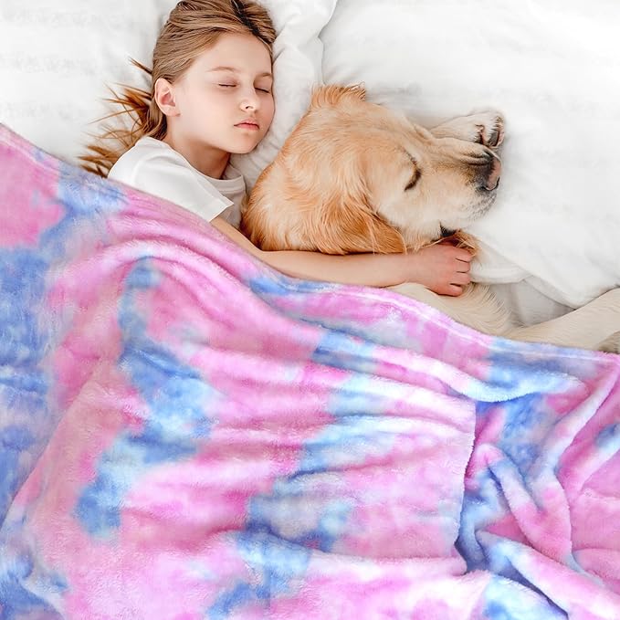 MUGD Blankets Fuzzy Soft Fleece Throw Blanket Cozy Soft Warm Throw Blanket for Bed