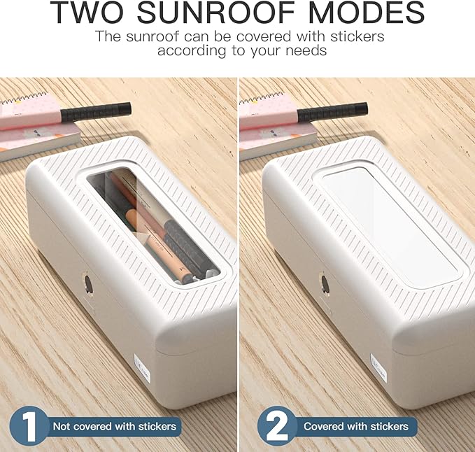 AICase Biometric Fingerprint Storage Box Money Jewelry Safe Multifunction Cash Office College School Gift for Adults Teens Girls Boys