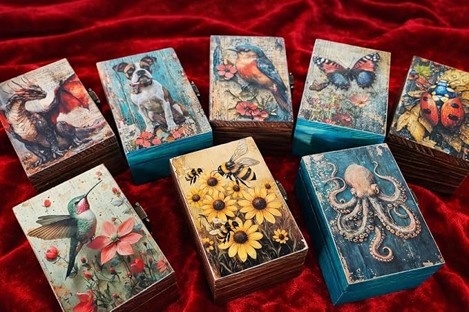 RK Collections Bee Trinket Box I Animal Jewelry Keepsake Box I Bee Lovers Gift Idea For Animals (4x2.75)