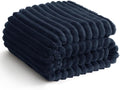 Soft Navy Blue Twin Blanket for Bed - 300GSM Cozy Fleece Blanket for Men, Small Lightweight Bed Blankets Graduation Birthday Gifts for Her Him, Home School Dorm Decor, Navy Blue, 60x80 Inches