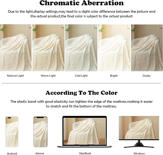 NEWCOSPLAY Super Soft Throw Blanket Ivory Love Premium Silky Flannel Fleece 3D Heart Checkered Lightweight Bed Blanket All Season Use (Ivory Love, Throw(50"x70"))