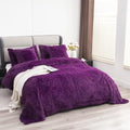 YUSOKI Faux Fur King Blanket(Purple,90" x 104"),Whithout Pillows,Winter Lightweight Plush Fuzzy Soft Cozy Microfiber Comfy Bed Blanket for Women Kids Girls Couch Sofa Washable