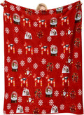 Cute Christmas Blankets and Throws for Adults/Women/Boys/Kids, Holiday Fleece Throw Blanket for Couch/Sofa, Holiday Decor, Christmas Decorations/Gifts 40"x 60"