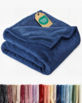 Ultra Soft Fleece Blanket King Size - Flannel Fleece Luxury King Blanket - Lightweight for Couch Bed Chair - Thick, Warm & Breathable - All Season Cozy Fuzzy Anti-Static Microplush Bedding, Royal Blue