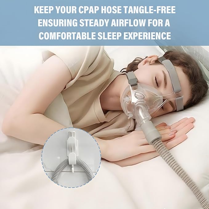CPAP Hose Holder for Bed, CPAP Hose Hanger for Tube & Mask with Anti-Unhook,Hose Organizer Avoids Hose Tangle and Help You Sleep Better (2)