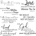 BBTO Bible Verse Wall Stickers Inspirational Quote Wall Decals Religious Motivational Scripture Sticker Peel and Stick for Bedroom Living Room Office Bathroom(We Walk by Faith, Not by Sight)
