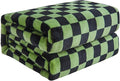 FY FIBER HOUSE Checkered Flannel Fleece Throw Blanket King Size Soft Cozy Checkerboard Grid Print Chessboard Pattern Blankets for Bed Couch Sofa, 90"x108", Black Green