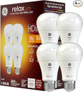 GE Relax LED Light Bulbs, 40 Watt, Soft White, A19 (4 Pack)