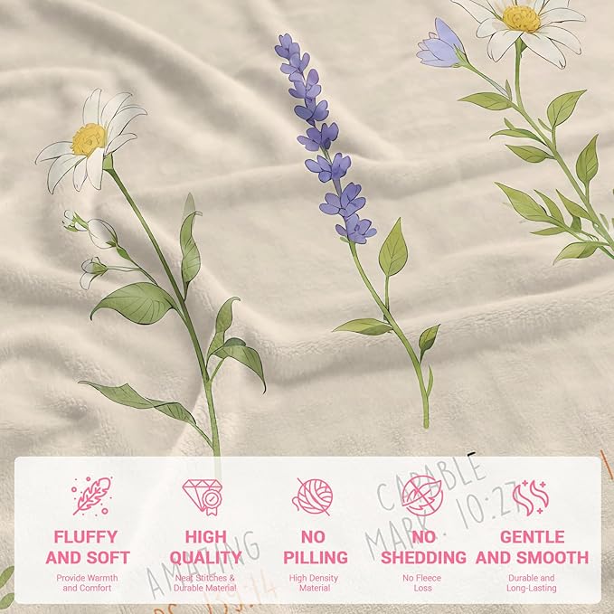 Christian Gifts for Women Faith, Inspirational/Religious/Spiritual Gifts for Adults, Soft Throw Blankets for Women/Men, Personalized Blankets for Adults 40"x 50"