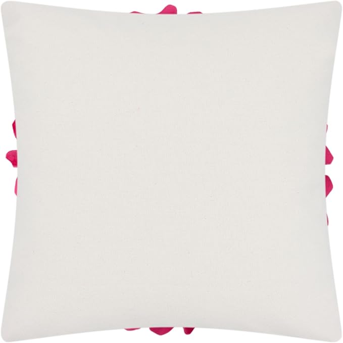 OiseauVoler 3D Sunflower Throw Pillow Cover Decorative Handmade Pillowcase Cushion Cover Case for Home Sofa Bed Living Room Decor 18x18 Inch Rose Red
