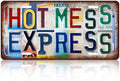 Vintage License plate Wall Decor Metal Sign Tin Signs for Bar Home Bedroom Garage - Hot Mess Express