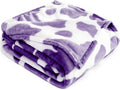 Purple Fuzzy Blanket for Girls - Plush Fleece Throw for Teens, Kids Bedding & Birthday Gifts - Soft Lavender Bed Decor 40"x50"