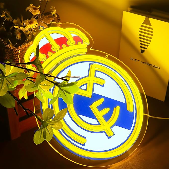 Football Team Logo，Sports Neon Sign for Wall Decor，LED Neon Lights for Bedroom、Man Cave，Birthday、Christmas Gifts for Boys