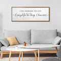 I Still Remember The Days I Prayed Sign Wall Decor 40''×15'' Rustic Large Wooden Framed For Family Living Room Vintage Farmhouse Inspirational Home Wall Art Hanging Decoration (Wood)