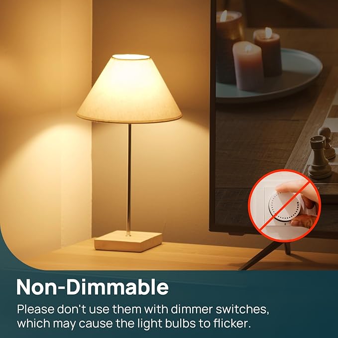 Linkind A19 LED Light Bulb, 75W Equivalent, 11.5W 2700K Soft White, 1100 Lumens Non-Dimmable LED Bulb, E26 Standard Base, Energy Efficient UL Listed, 6 Pack Led Lights for Bedroom Home Office
