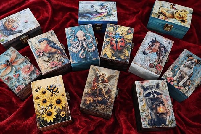 RK Collections Trinket Boxes Small Jewelry Keepsake Box (Saint Michael Archangel)