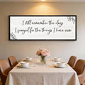 I Still Remember the Days Framed Wall Art - 40x15 Inch Wooden Inspirational Quote Sign, Gratitude & Faith-Inspired Home Decor for Living Room Bedroom Entryway, Black