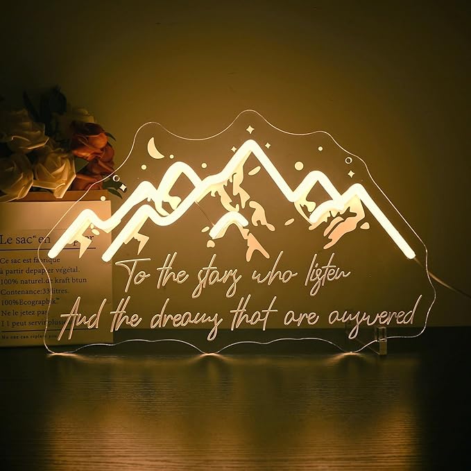 Neon Sign - HSJNJKFU Neon Signs for Wall Decor, LED Light Sign with Engraved & UV Printed Design, Bar Beer Signs for Man Cave, Party, Room Decor - USB Powered