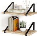 Fixwal 16.5 X 12 X 0.6in Floating Shelves, Rustic Wood Large Wall Mounted Shelves for Decor Storage for Bedroom, Living Room, Kitchen, Bathroom and Office Storage