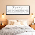 Our Father Prayer Bible Verse Framed Wall Art, 40''×15'' Black Horizontal Religious Christian Lords Prayer Sign for God Jesus Christ Prayer, Rustic Holy Inspirational Catholic Scripture Decor