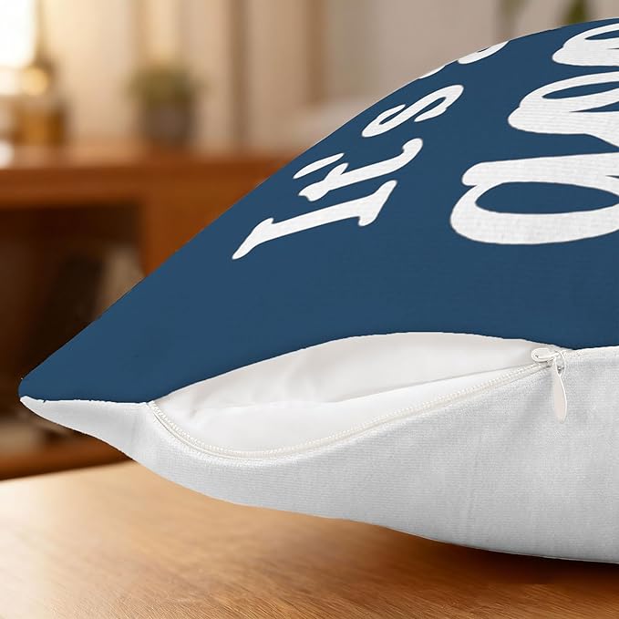 Hexagram Spring Summer Pillow Covers 16x16 Set of 4, Outdoor Floral Daisy Decorative Navy Blue Throw Pillow Covers, You are My Sunshine Farmhouse Cushion Case for Couch Sofa Indoor Decor(No Insert)