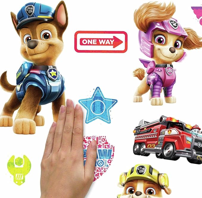 RoomMates RMK4819SCS Paw Patrol Movie Peel and Stick Wall Decals