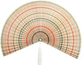CHICVILLAGE Bamboo Wall Fan Decor - 47” Handmade Woven Bamboo Wall Hanging Fan, Large Japanese Fan Wall Decor for Above Bed, Boho Natural Asian Wall Art, Lightweight & Easy to Hang (Boho Folding Asian Style)