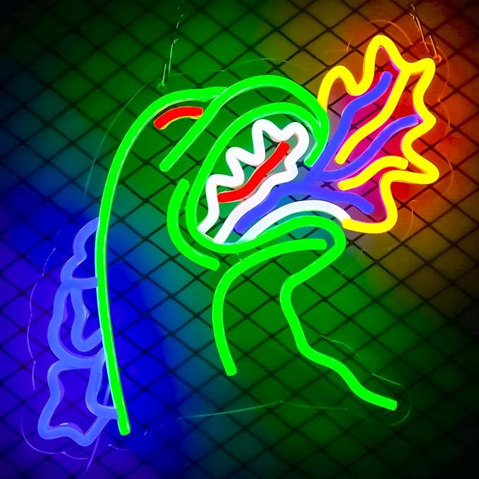 Monster Neon Sign for Wall Decor,Dinosaur Dimmable Neon Sign for Gaming Room Boys Room Decor，Powered by USB 14.3 * 12.2inch,Birthday Party Christmas Gifts