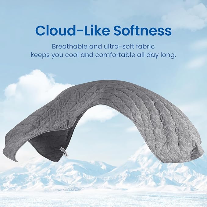 Cozy Bliss Double Side Cooling Blanket for Hot Sleepers, Q-Max>0.46 Lightweight Soft Breathable Bed Blanket, Cooling Throw for Night Sweats (Charcoal Grey, 50"x70")