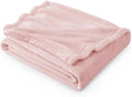 Bedsure GentleSoft Fleece Blanket Twin Size Pink - 300GSM Lightweight Plush Fuzzy Cozy Soft Warm Blanket for Bed, Sofa, Couch, Travel, Camping, 60x80 inches