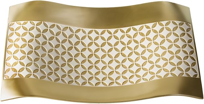 Creative Scents Schonwerk Diamond Lattice Decorative Table Decorations, Centerpieces for Dining/Living Room Table Decor Dish - Coffee Table Decor Best Wedding/Birthday Gift