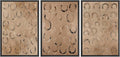 MUDECOR Framed Wall Art Print Set Western Decor Horseshoes Pattern Rustic Neutral Illustrations Modern Art Boho Decorative Colorful Chic for Living Room, Bedroom, Office - 16"x24"x3 BLACK