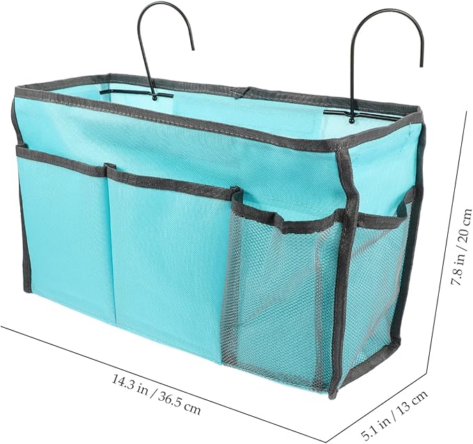 Cabilock Bed Storage Bedside Hanging Organizer Bedside Hanging Bag for Dorm Room Phone Book Charger Organizing Pouch