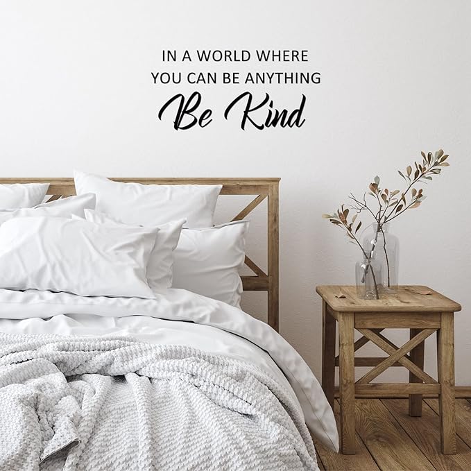 Zonon 5 Sheets Inspirational Quotes Wall Decals Peel and Stick Vinyl Quotes Stickers Motivational Positive Wall Sayings Stickers for Living Room Bathroom Xmas Bedroom Office Family Decor